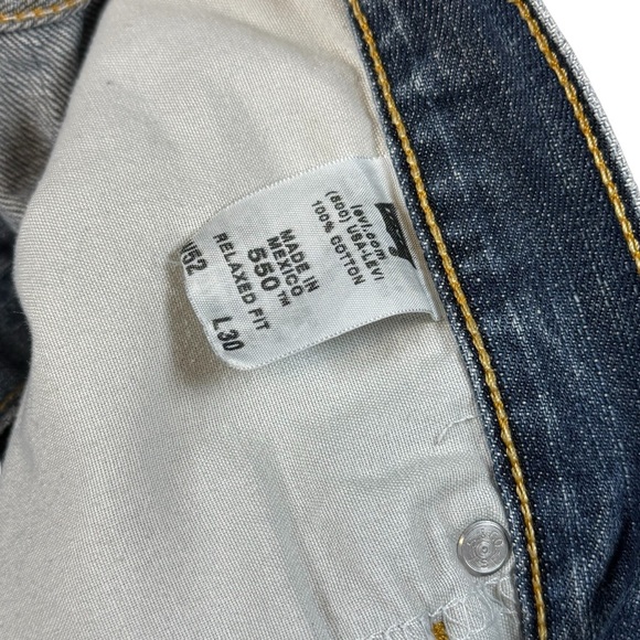 Vintage Levi's 550 Relaxed Fit Jeans Mens 52/30 Blue Denim Made In USA Cowboy - Picture 5 of 5